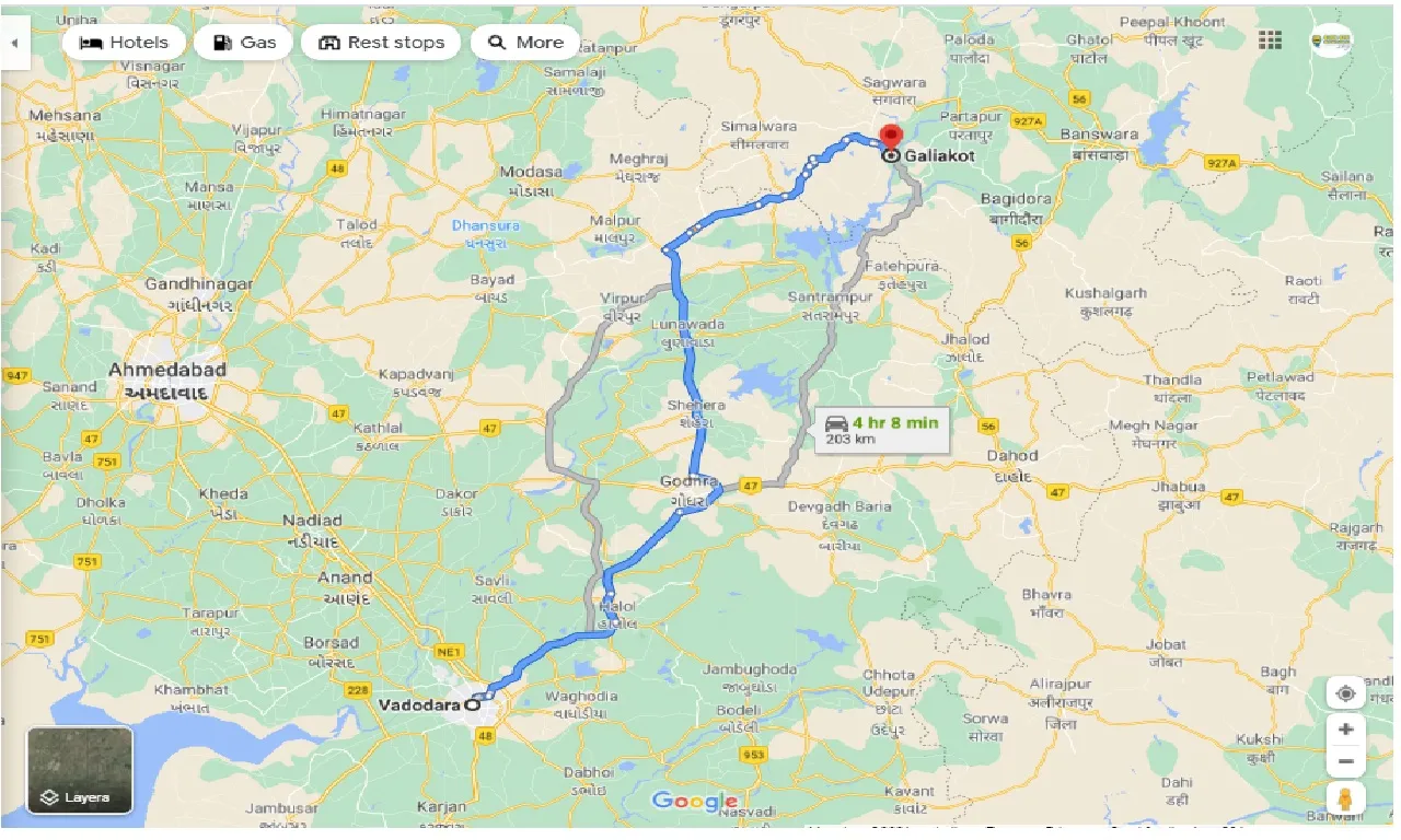 vadodara-to-galiakot-round-trip