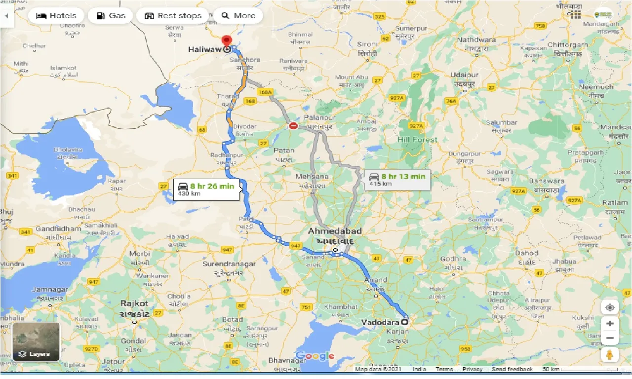 vadodara-to-haliwaw-round-trip