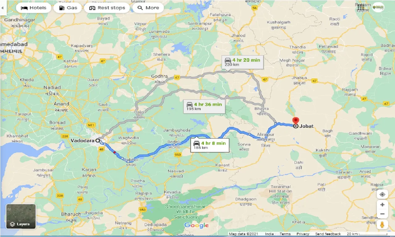 vadodara-to-jobat-round-trip