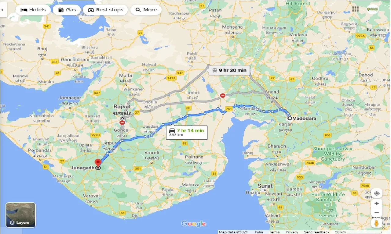 vadodara-to-junagadh-round-trip
