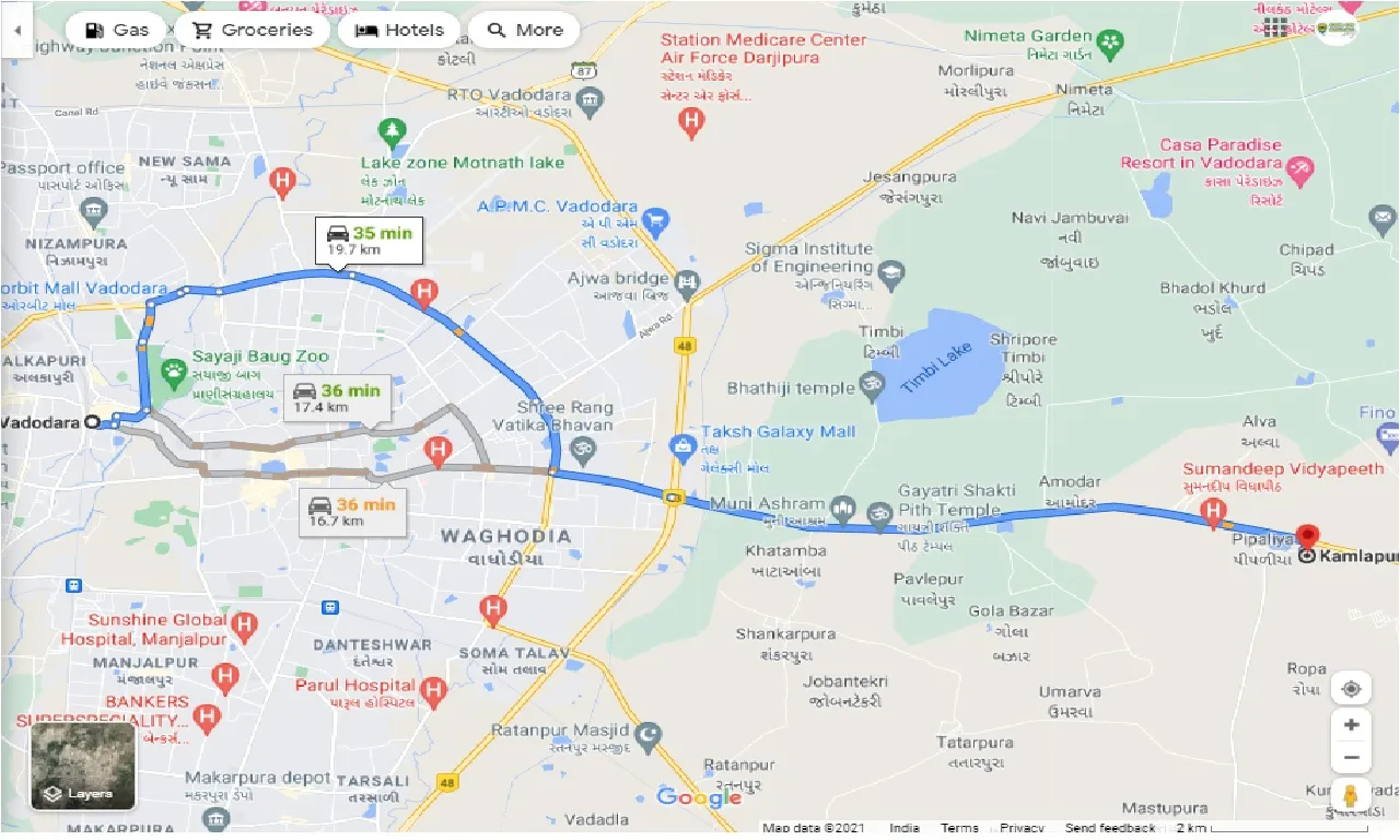 vadodara-to-kamlapur-one-way