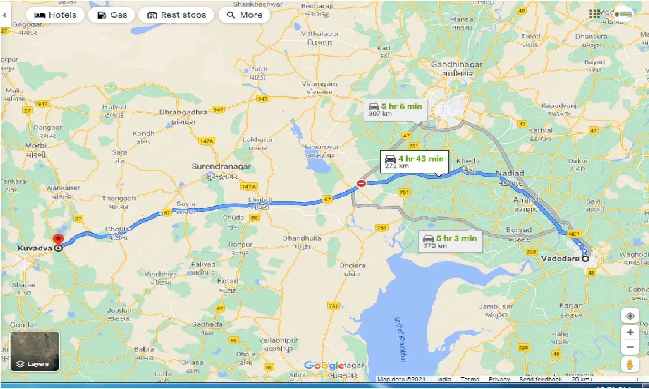 vadodara-to-kuvadva-round-trip