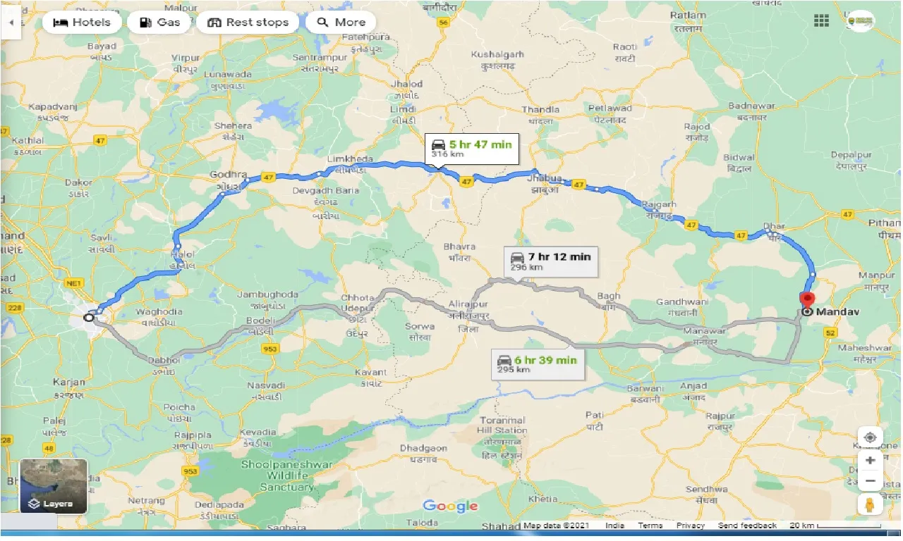 vadodara-to-mandav-one-way