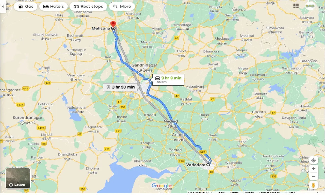 vadodara-to-mehsana-one-way