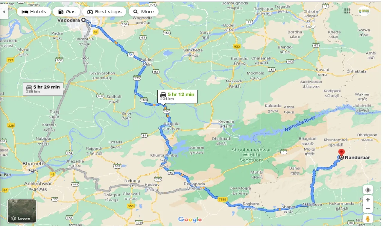 vadodara-to-nandurbar-one-way