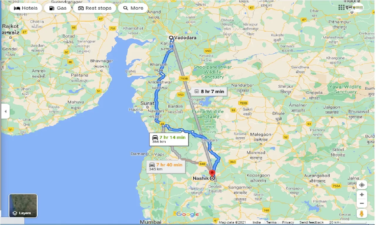 vadodara-to-nashik-one-way