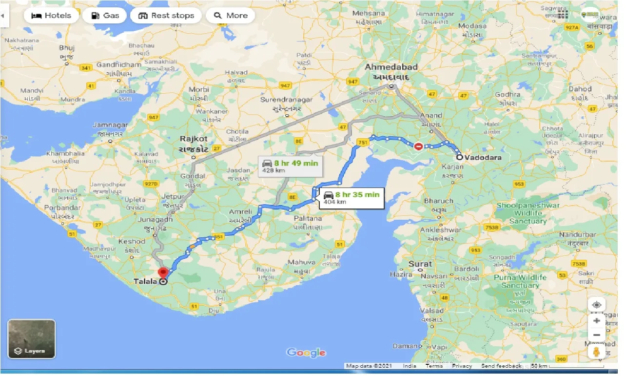 vadodara-to-talala-round-trip