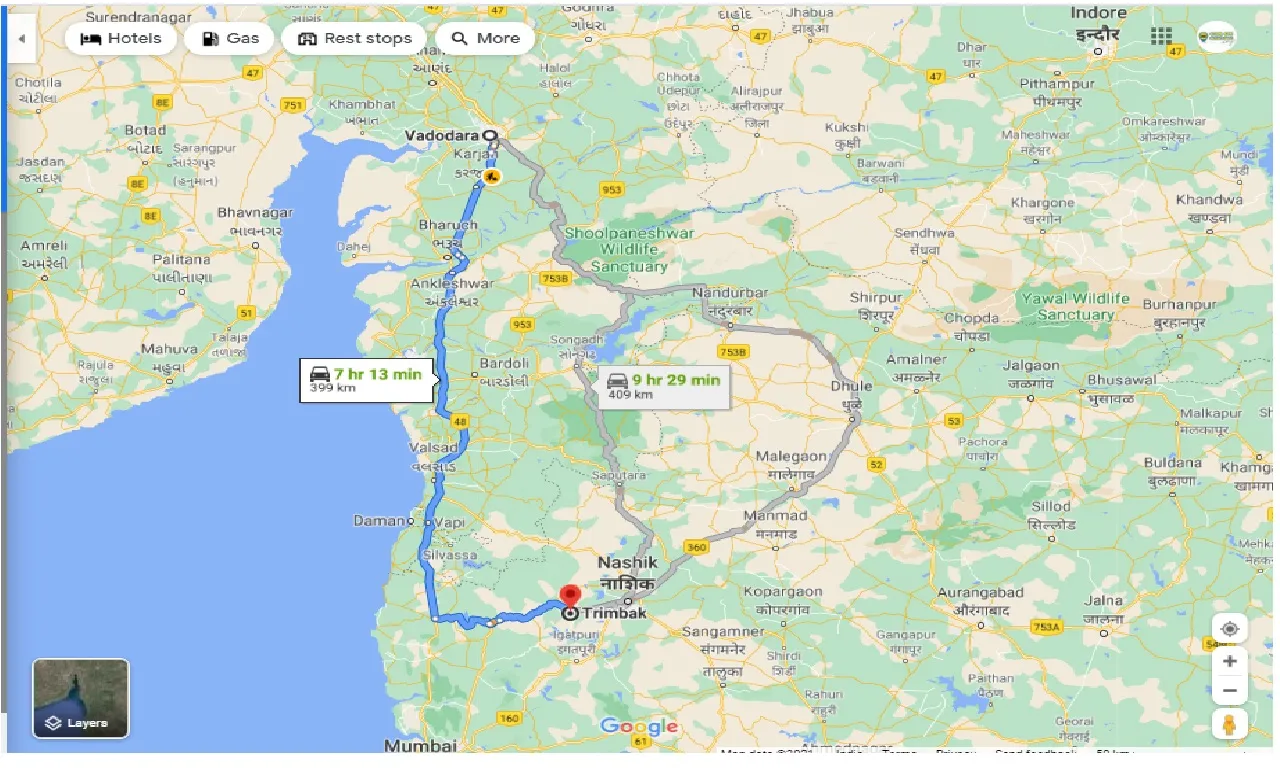 vadodara-to-trimbak-round-trip
