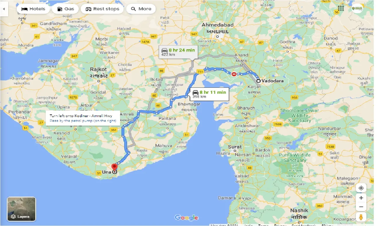 vadodara-to-una-round-trip