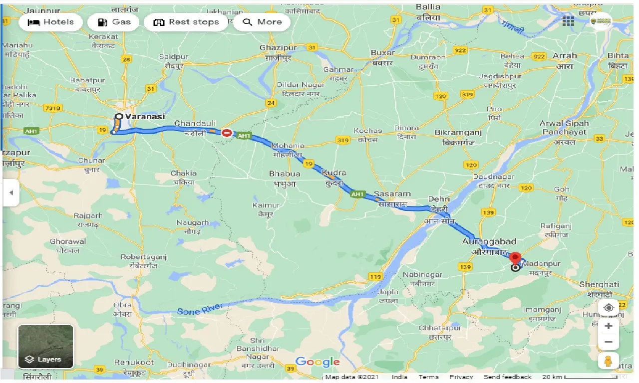 varanasi-to-aurangabad-bihar-one-way