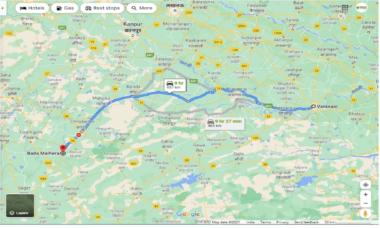 varanasi-to-bada-malhera-one-way