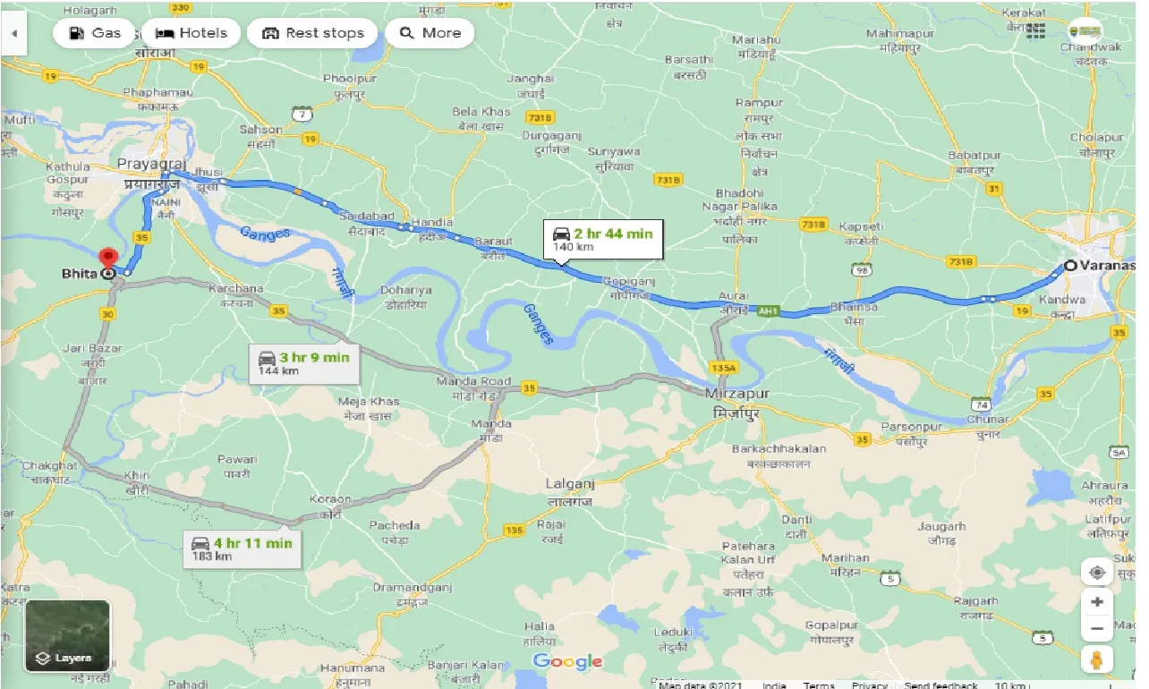 varanasi-to-bhita-one-way