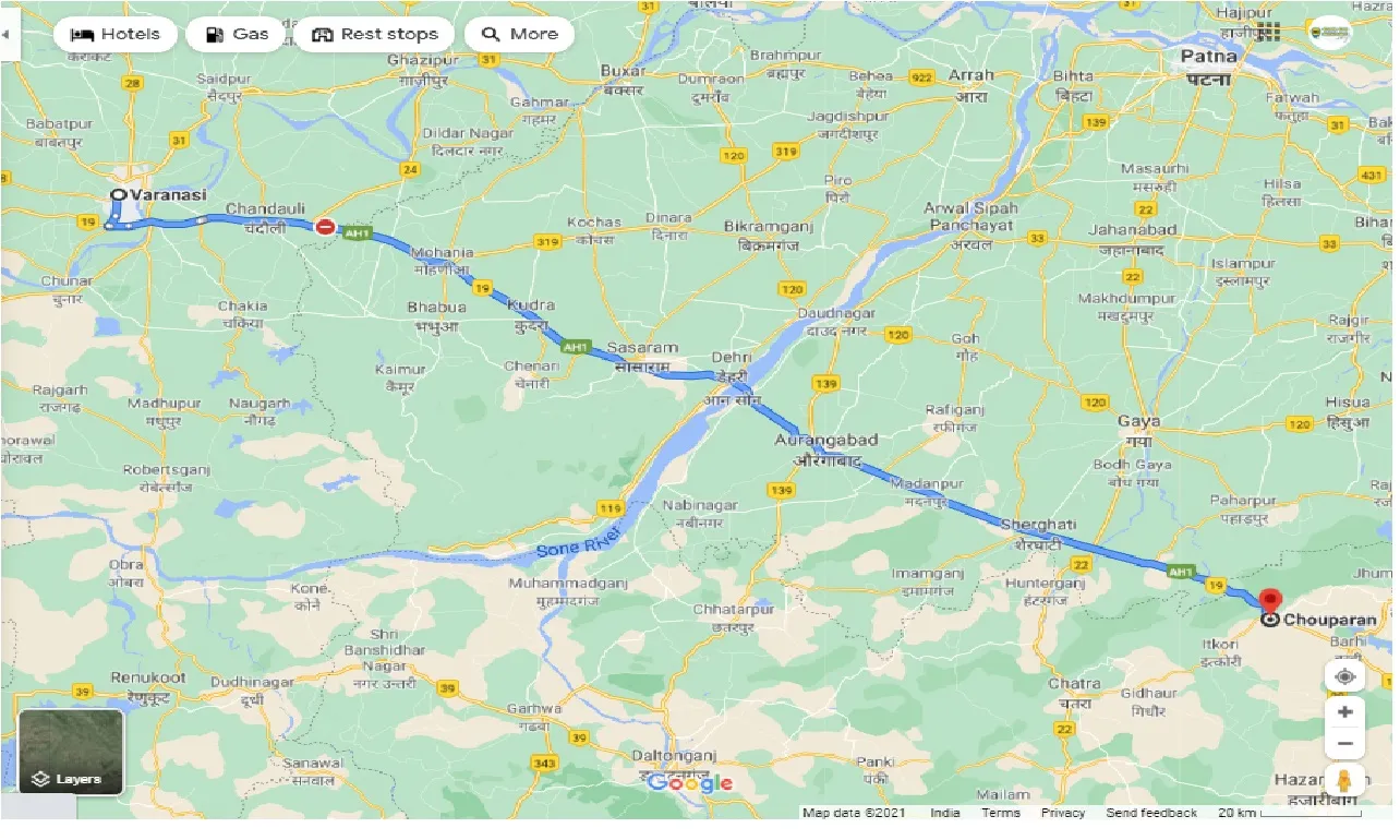 varanasi-to-chouparam-round-trip