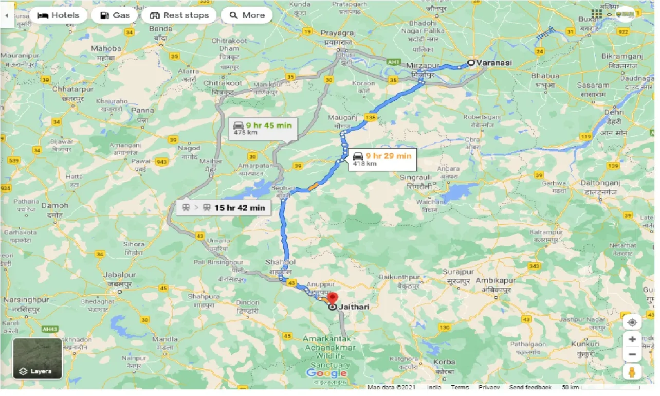 varanasi-to-jaithari-round-trip