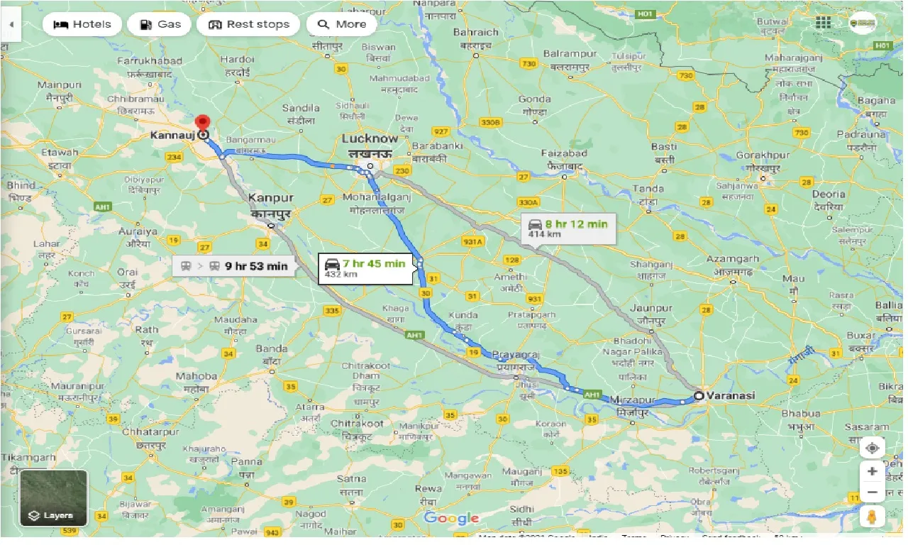 varanasi-to-kannauj-round-trip