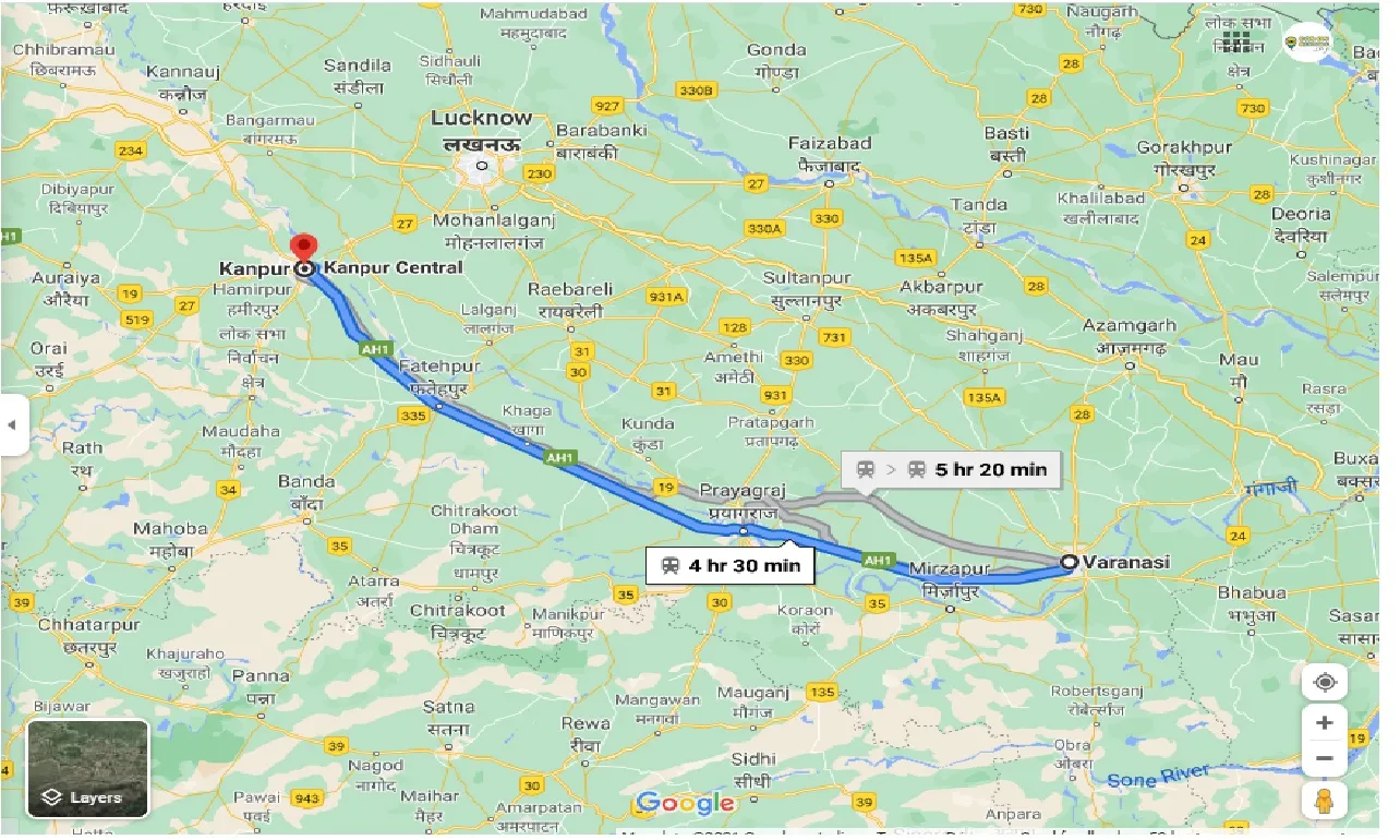 varanasi-to-kanpur-one-way