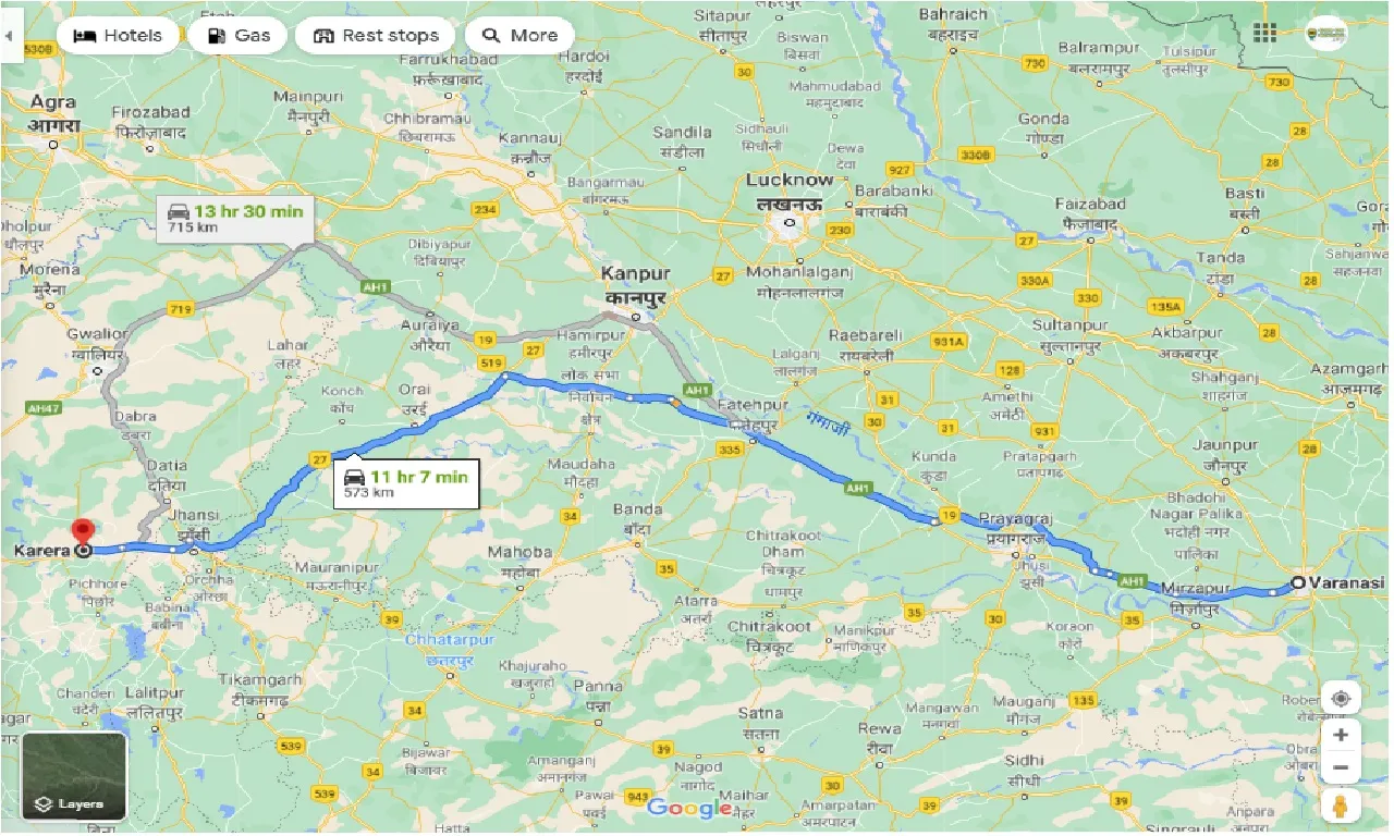 varanasi-to-karera-one-way