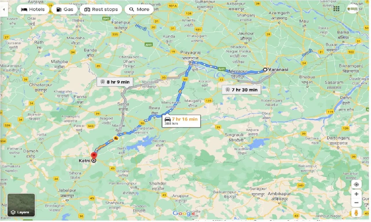 varanasi-to-katni-one-way