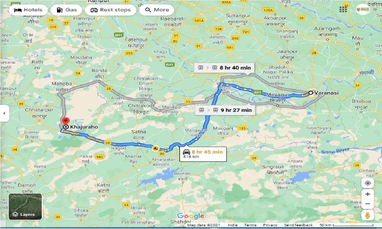 varanasi-to-khajuraho-round-trip