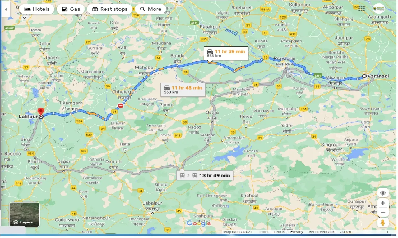 varanasi-to-lalitpur-round-trip