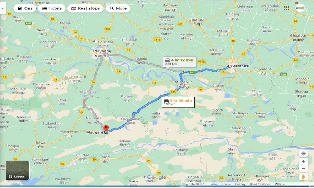 varanasi-to-mauganj-one-way