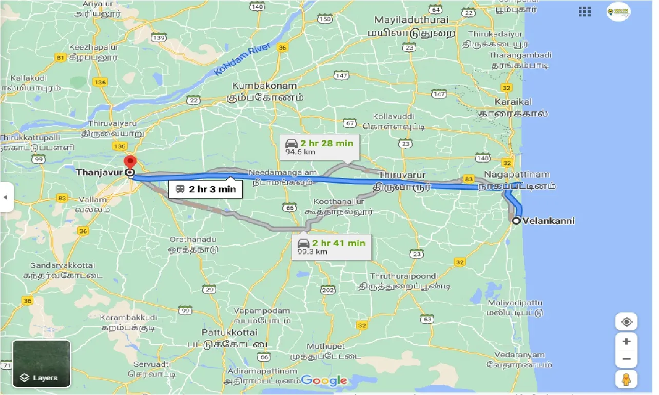velankanni-to-thanjavur-round-trip