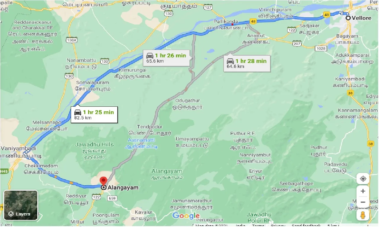 vellore-to-alangayam-one-way