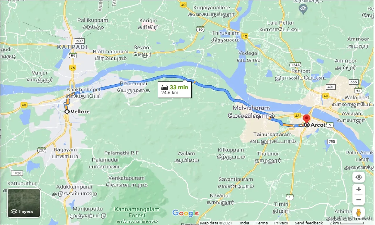 vellore-to-arcot-taxi