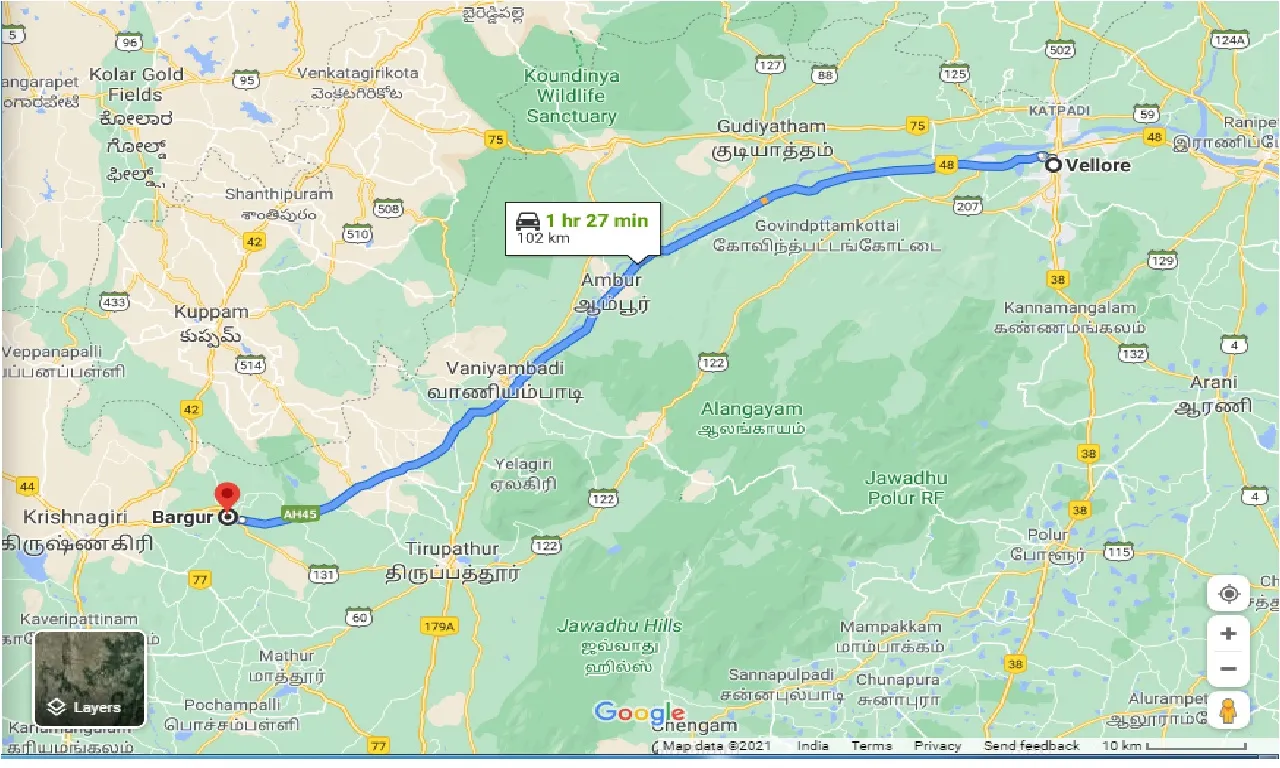 vellore-to-bargur-one-way