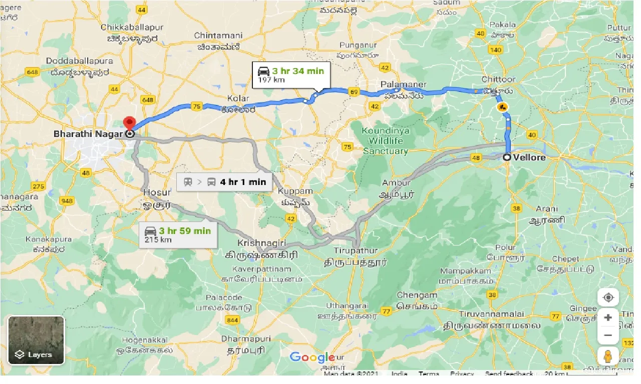 vellore-to-bharathi-taxi