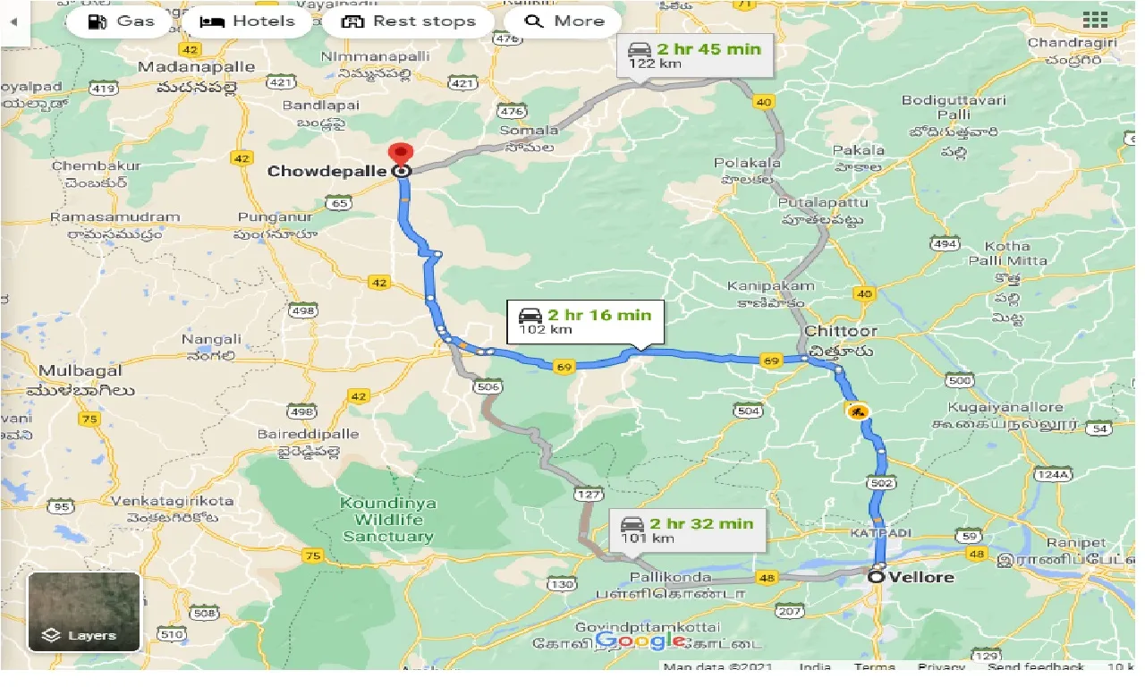 vellore-to-chowdepalle-taxi