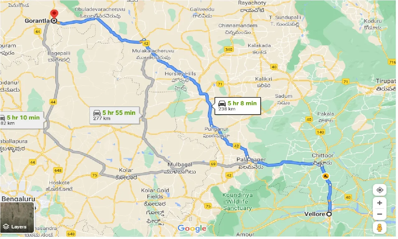 vellore-to-gorantla-taxi