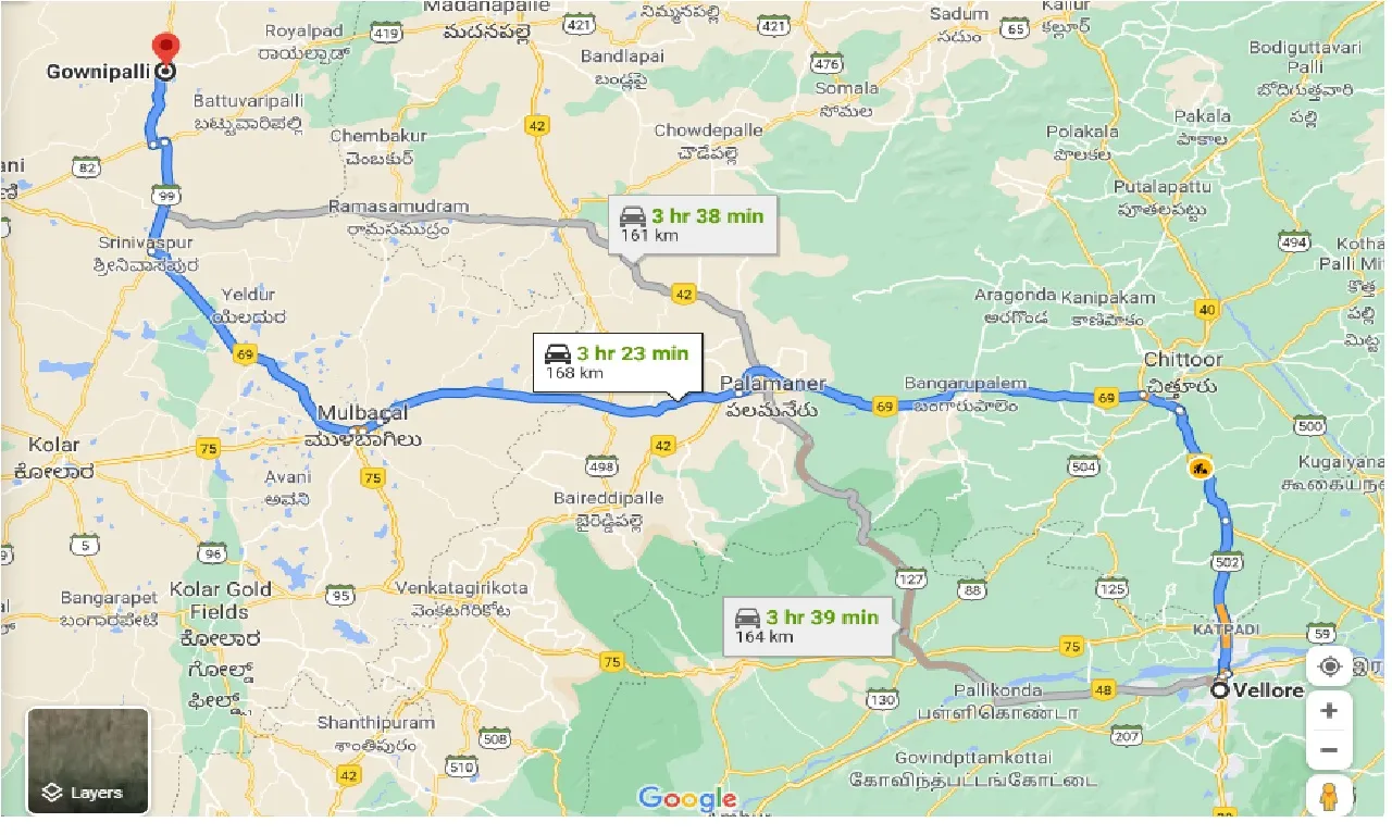 vellore-to-gownipalli-taxi