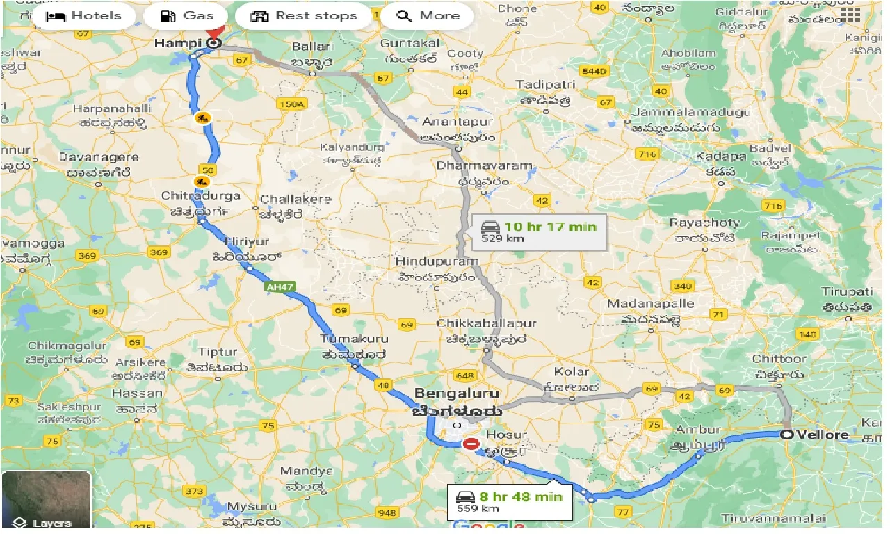 vellore-to-hampi-one-way