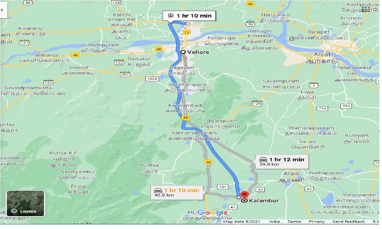 vellore-to-kalambur-taxi