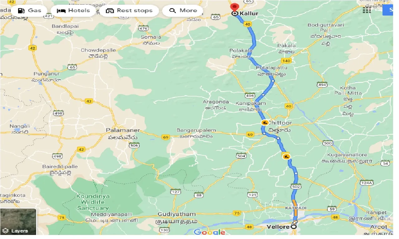 vellore-to-kallur-taxi