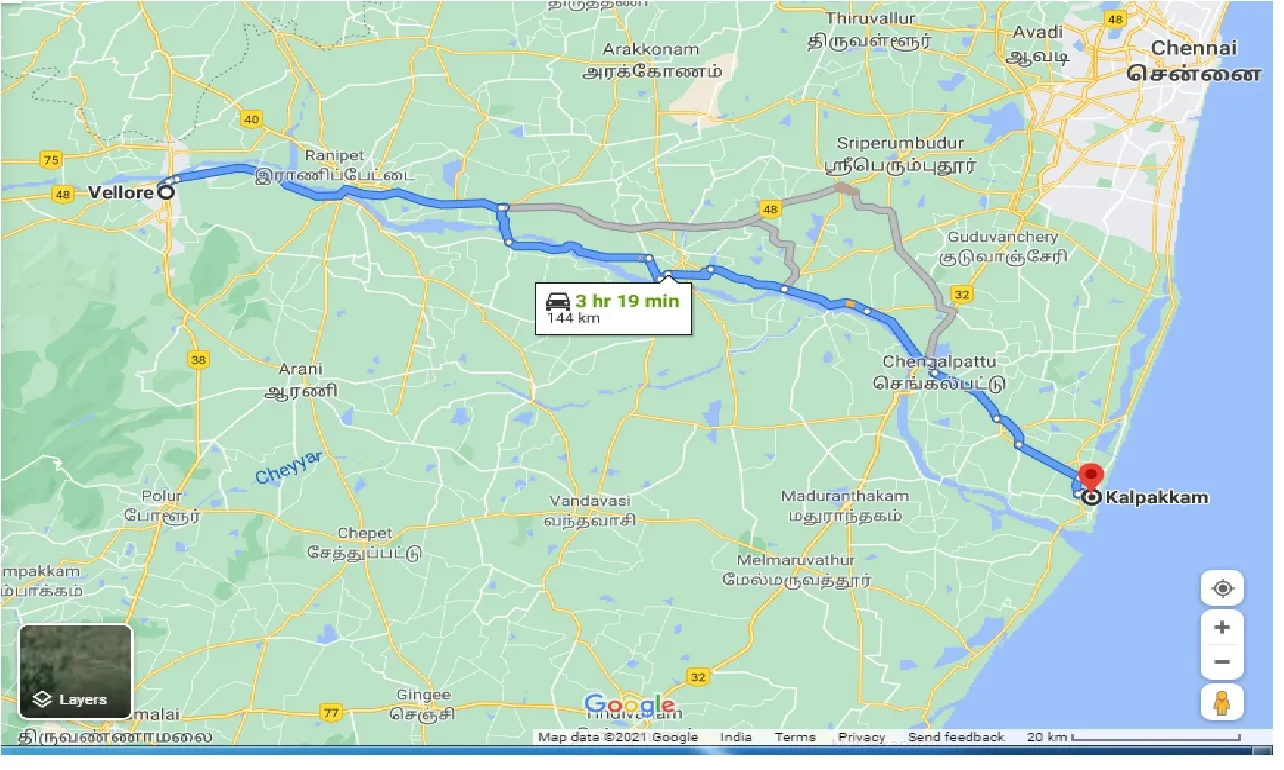 vellore-to-kalpakkam-taxi