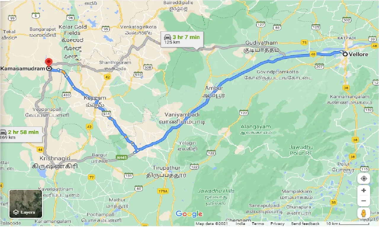 vellore-to-kamasamudram-one-way