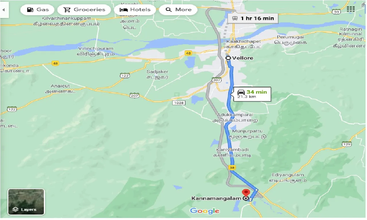 vellore-to-kannamangalam-one-way