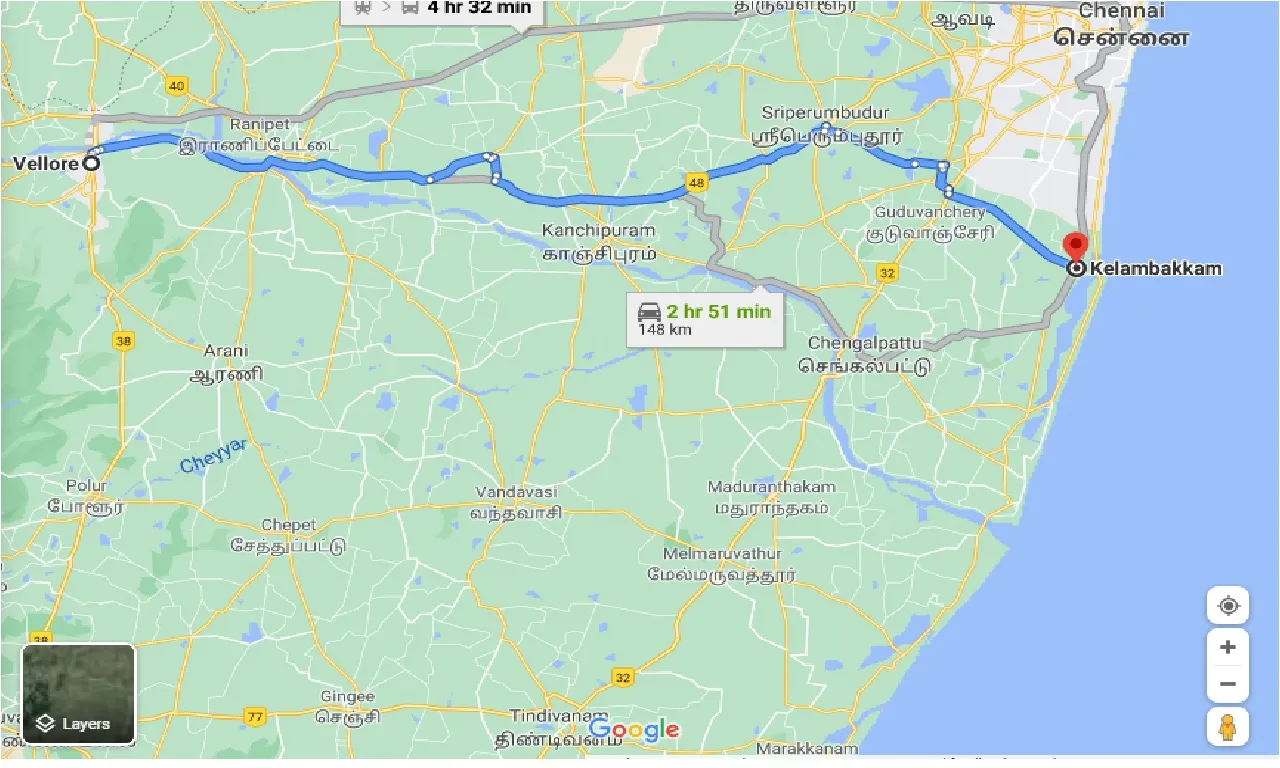 vellore-to-kelambakkam-one-way