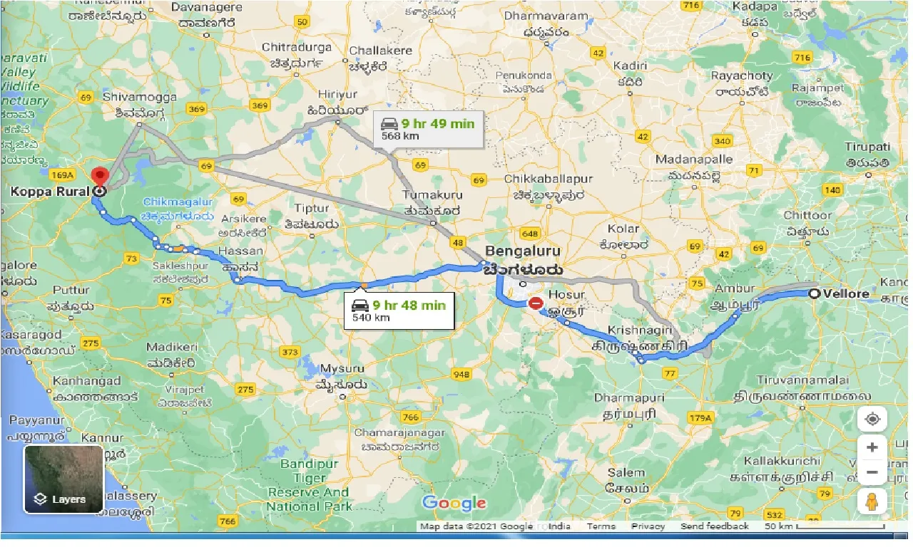 vellore-to-koppa-one-way