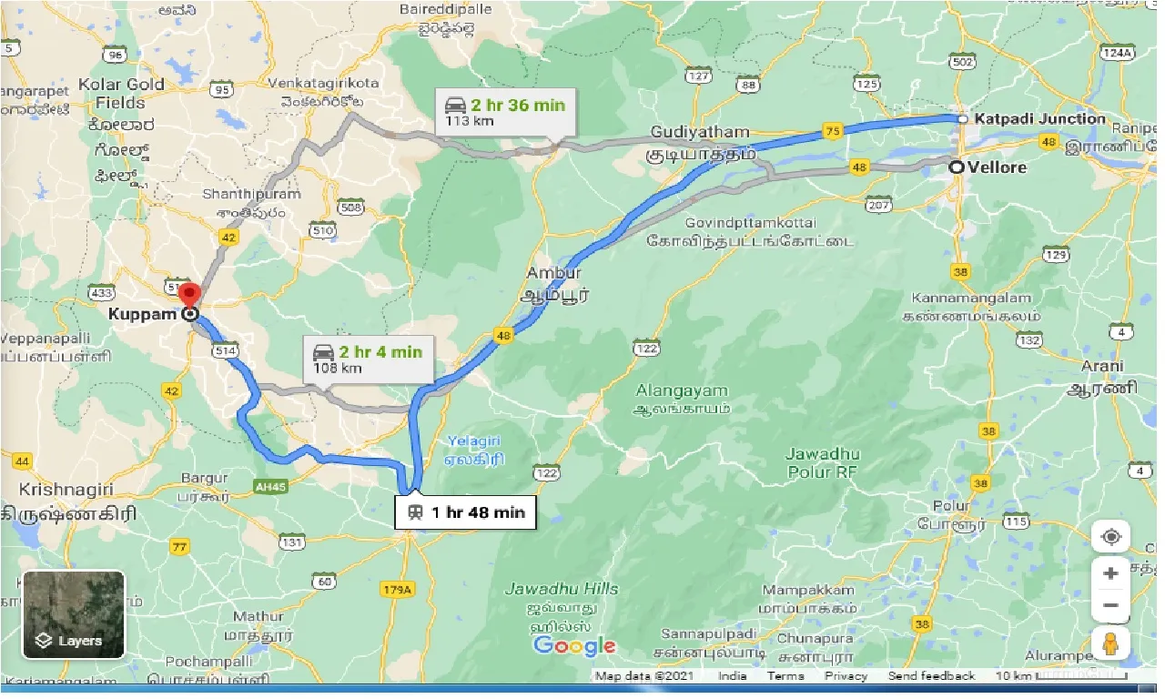 Vellore To Kuppam Taxi vellore-to-kuppam-taxi