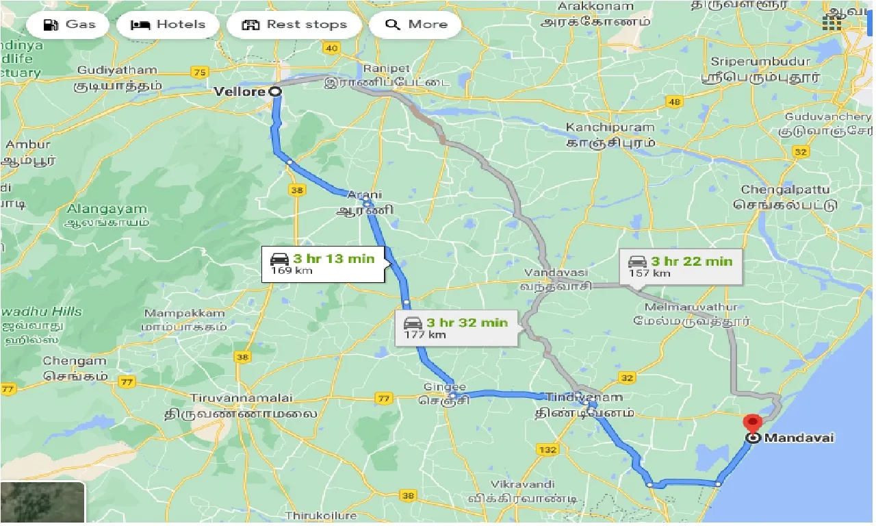 vellore-to-mandavai-taxi