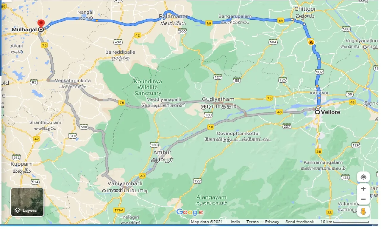 vellore-to-mulbagal-one-way