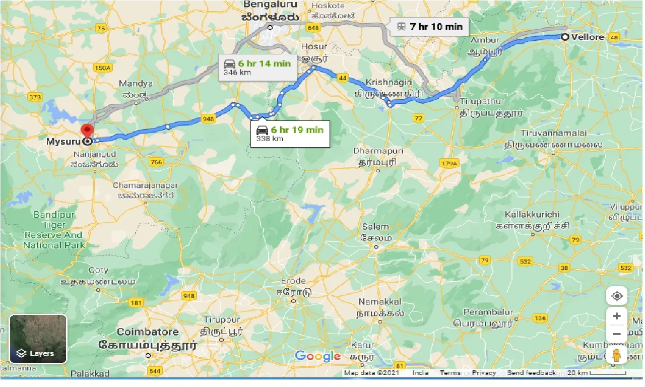 vellore-to-mysuru-one-way