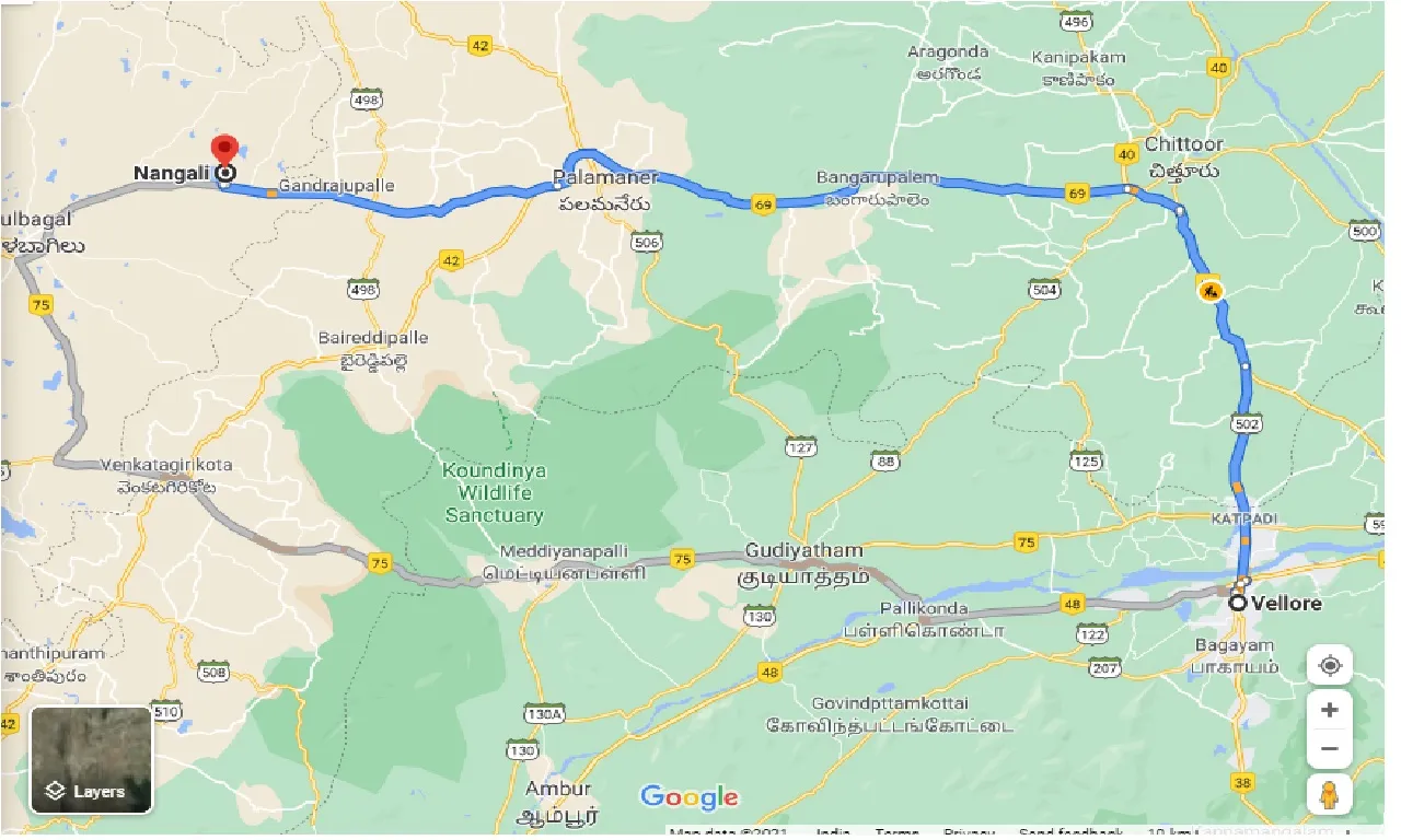 vellore-to-nangali-taxi