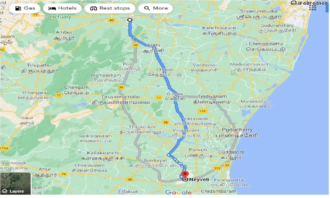 vellore-to-neyeli-taxi