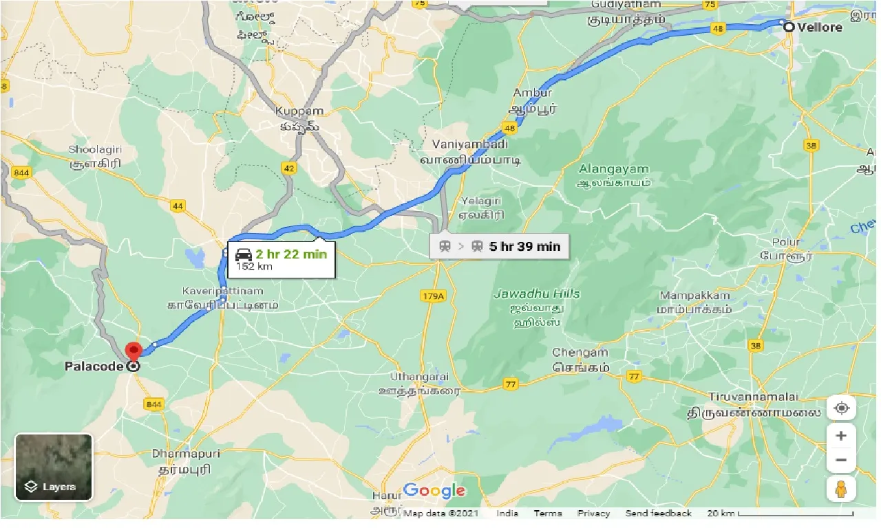 vellore-to-palacode-one-way