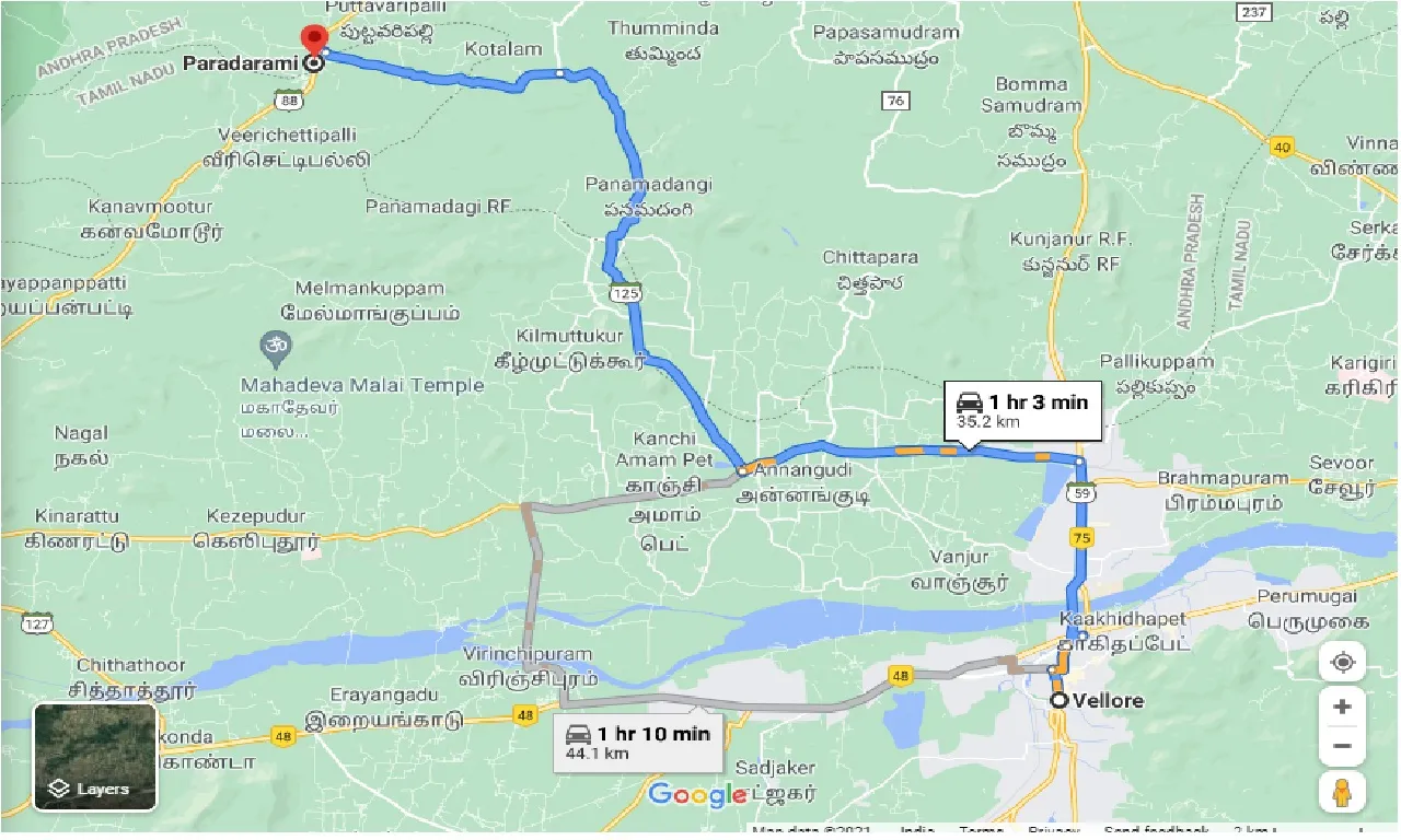 vellore-to-paradarami-taxi
