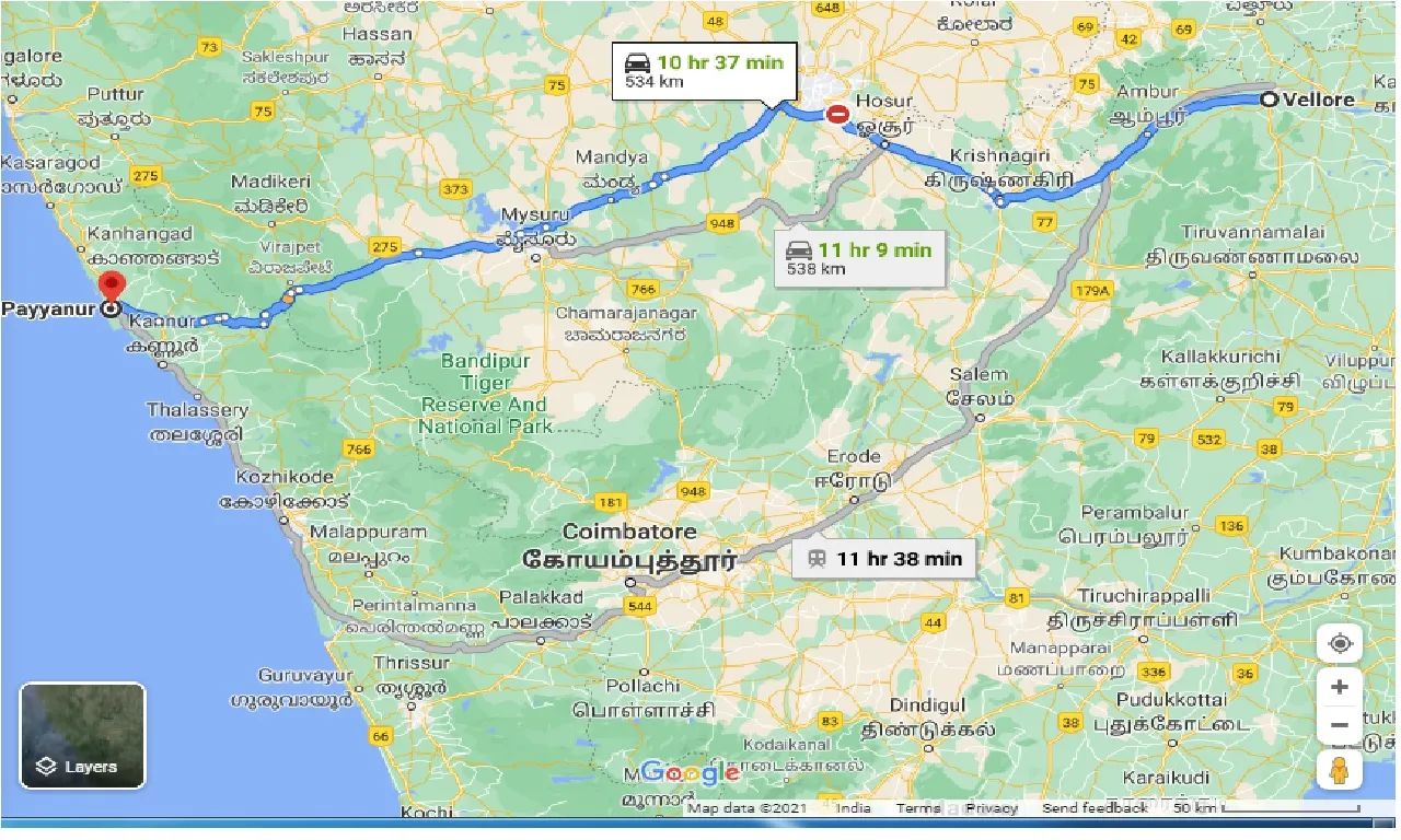 vellore-to-payyanur-one-way